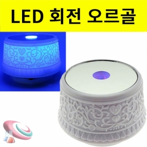 LED 회전오르골 - 원형(뮤직박스)KSCI-8185be 원형 오르골 아름다운선율 특별한선물 led형 오르골. 집콕 만들기키트 과학교구