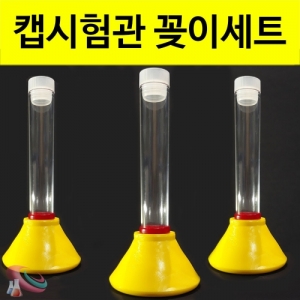 플라스틱 캡시험관 꽂이 세트(마개입)-3세트/5세트KSCI-8228 시험관꽂이 세트 간단한 실험/전시/촬영용 시험관대. 집콕 만들기키트 과학교구