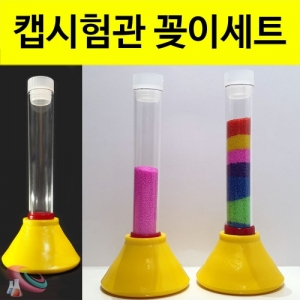 플라스틱 캡시험관 꽂이 세트(마개입)-3세트/5세트KSCI-8228 시험관꽂이 세트 간단한 실험/전시/촬영용 시험관대. 집콕 만들기키트 과학교구