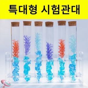 유리시험관세트 아크릴시험관대 투명시험관대 플랜테리어 특대형KSCI-8297 아크릴시험관대와 유리 시험관 특대형 인테리어 투명시험관대 플랜테리어. 집콕 만들기키트 과학교구