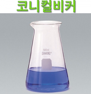 코니컬비커 유리비이커 기초과학 유리실험도구KSCI-0175 투명 코니칼비커 비이커 기초과학 유리실험도구. 집콕 만들기키트 과학교구