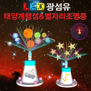 LED광섬유 태양계행성 별자리조명등 1인 10인KSCI-7537j 광섬유를 이용한 조명등만들기 조립키트. 집콕 만들기키트 과학교구