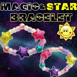 별 비즈 팔찌만들기 세트 1인용 10인용KSCI-7693 별 모양비즈와 자외선 비즈를 이용한 팔찌만들기 세트. 집콕 만들기키트 과학교구